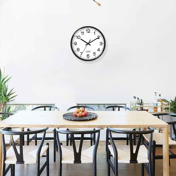 XFM Wall Clock 8 Inch 2 Pieces Modern Small Wall Clocks Battery Operated Silent - Image 3