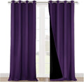 NICETOWN Cold Blocking 100% Blackout Curtains, Durable and Soft Black Lined by NICETOWN