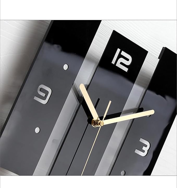 SHISEDECO Creative Mute Modern Large Pendulum Clock in Black and White Color - Image 5