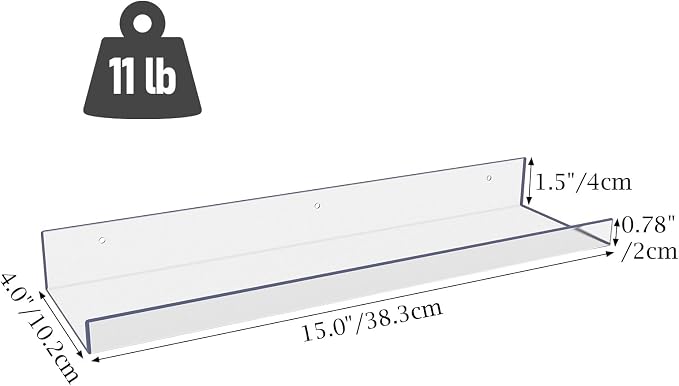 RLAVBL 7 Pack Acrylic Shelves, Living Room, Kitchen Storage - Image 3
