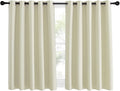 NICETOWN Room Darkening Beige Curtain 54 inches Long, Thermal Insulated Solid by NICETOWN