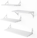 YGEOMER Floating Shelves for Wall, Different Sizes White Wall Shelves for by YGEOMER
