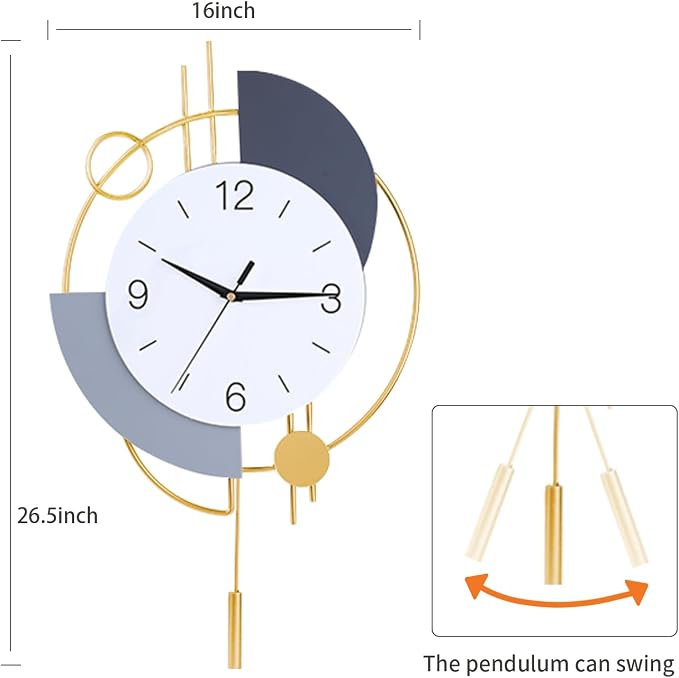 Dankeit Wall Clock, Silent Quality Quartz Battery Operated - Image 4