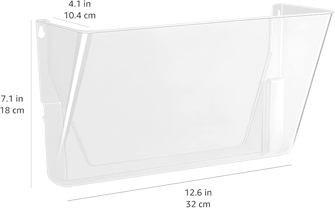 Amazon Basics Expandable Plastic Wall File Organizer, Hanging File Holder - Image 5
