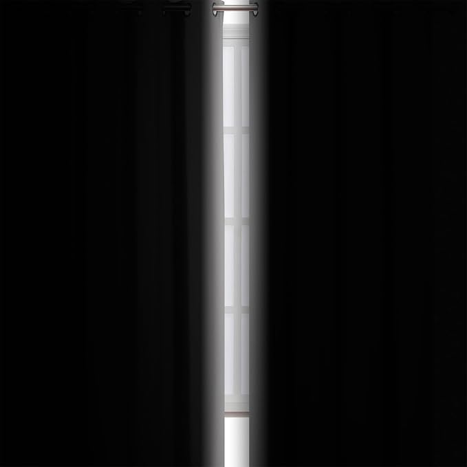 LEMOMO Light Grey Blackout Curtains/38 x 54 Inch/Set of Two Panels Grommet - Image 3