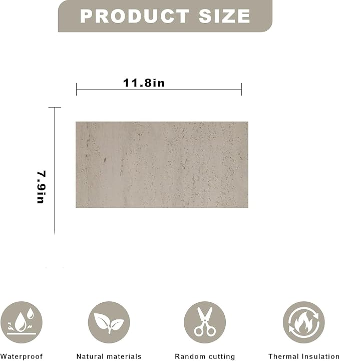 3D Wall Panels - 1PCS 5.9"x5.9" Faux Stone Wall Covering - MCM Modified Clay - Image 2