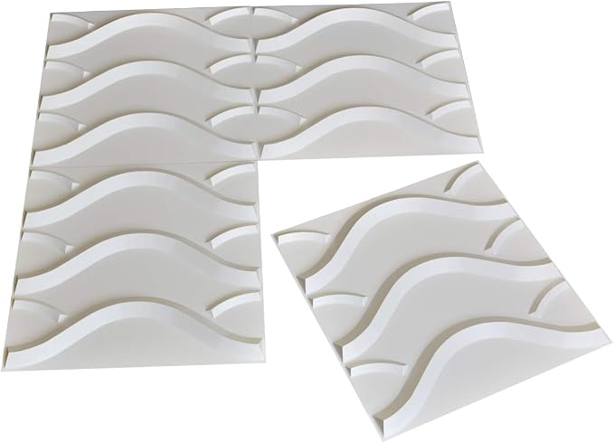 Art3d 19.7" x 19.7" Wall Panel Wave - Image 3