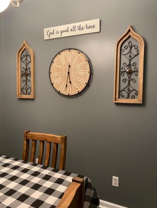24 Inch Large Farmhouse Wall Clock - Image 6