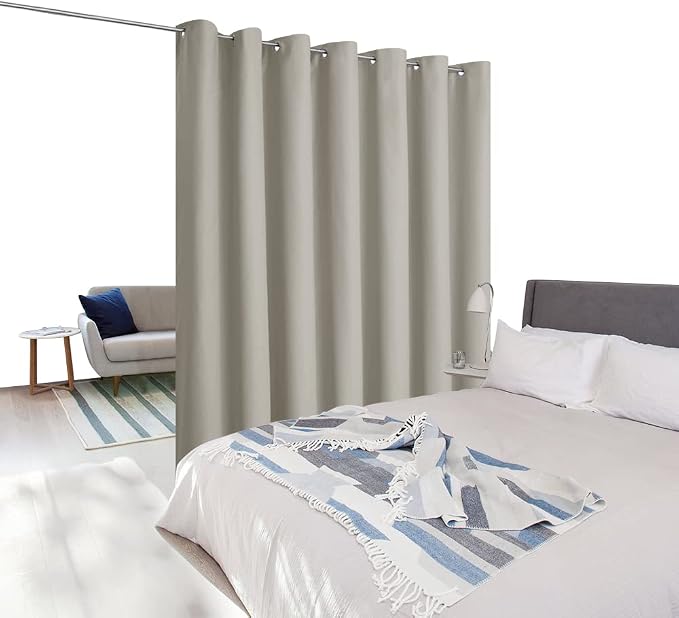 NICETOWN Privacy Room Divider Curtain Screen Partitions, Closet Door Curtain - Image 2