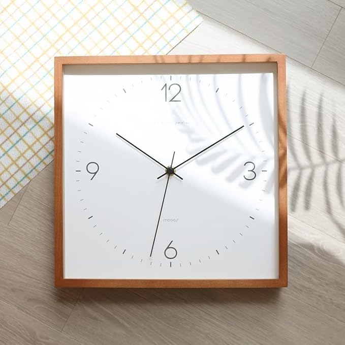 mooas Wooden Frame Flatwood Wall Clock - Image 2