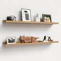Boswillon 35.3 Inches Long Floating Shelves, 2 Set Rustic Wall Shelf by Boswillon