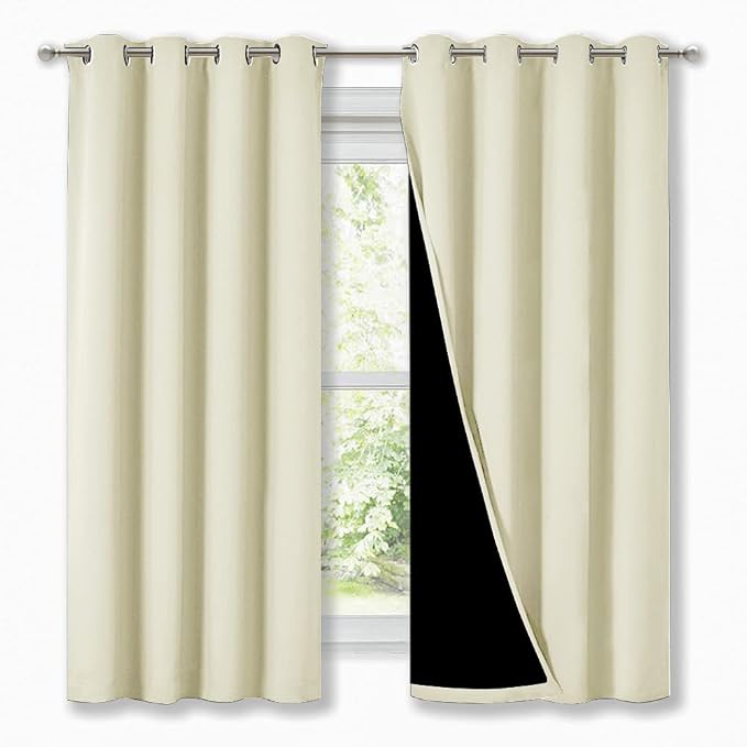 NICETOWN Cold Blocking Curtains, Bedroom Full Blackout Panels, Super Thick by NICETOWN