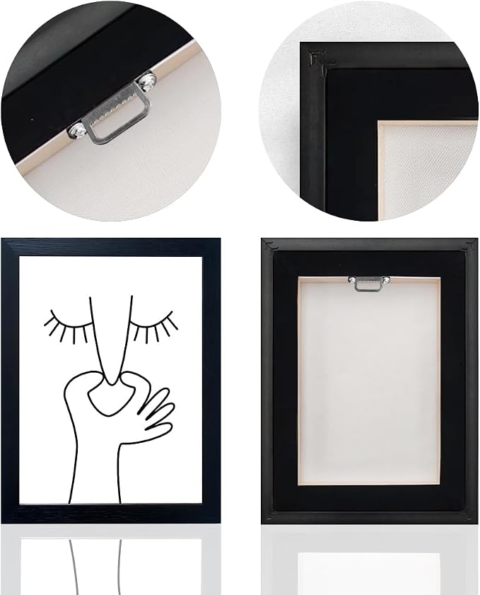 Framed Black and White Bathroom Wall Decor Funny Bathroom Wall Art Bad Smell - Image 4