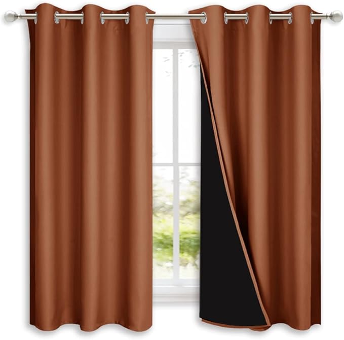 NICETOWN 100% Blackout Short Curtains by NICETOWN