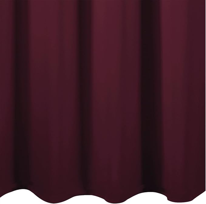 LEMOMO Blackout Curtains 66 x 72 Inch Long Burgundy Red Curtains Set of 2 - Image 8