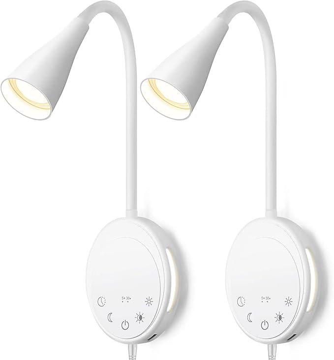 SANKEDOU LED Wall Mount Reading Light, Bedside Reading Lights by SANKEDOU