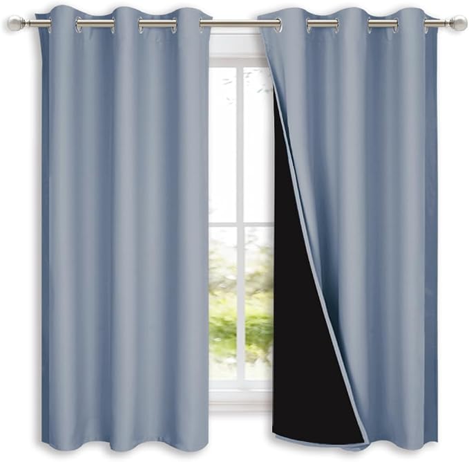 NICETOWN 100% Blackout Short Curtains by NICETOWN