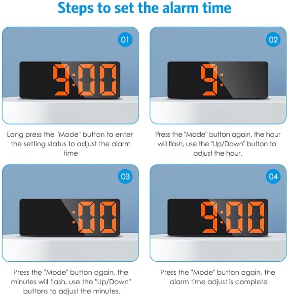 AMIR Digital Alarm Clock, LED Clock - Image 7