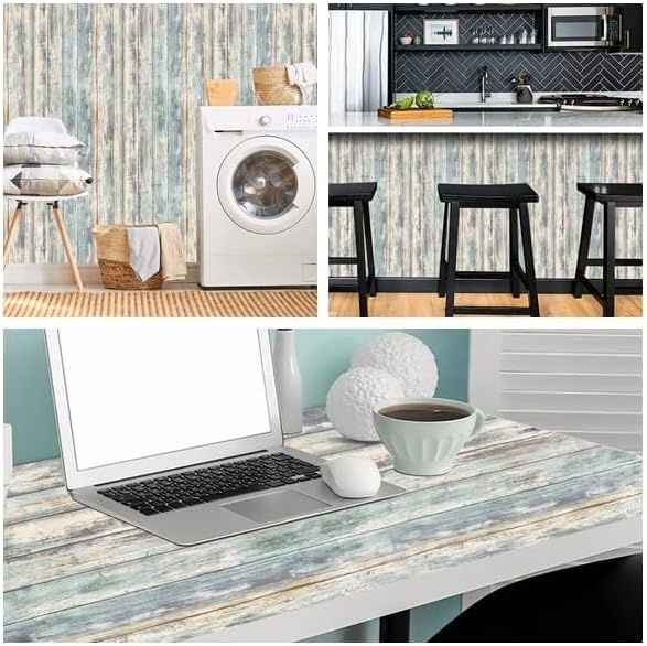 Arthome Rustic Wood Contact Paper Peel and Stick Self-Adhesive Wallpaper - Image 6
