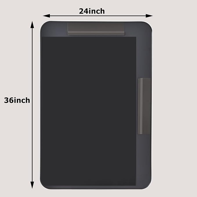 Easly Silver Bathroom Mirror for Wall, 36x24 Inch Rectangular Aluminum Alloy - Image 8