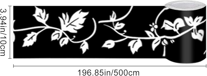 HOMETITUTE Wallpaper Border Peel and Stick Decorative Wall Trim Self Adhesive - Image 3