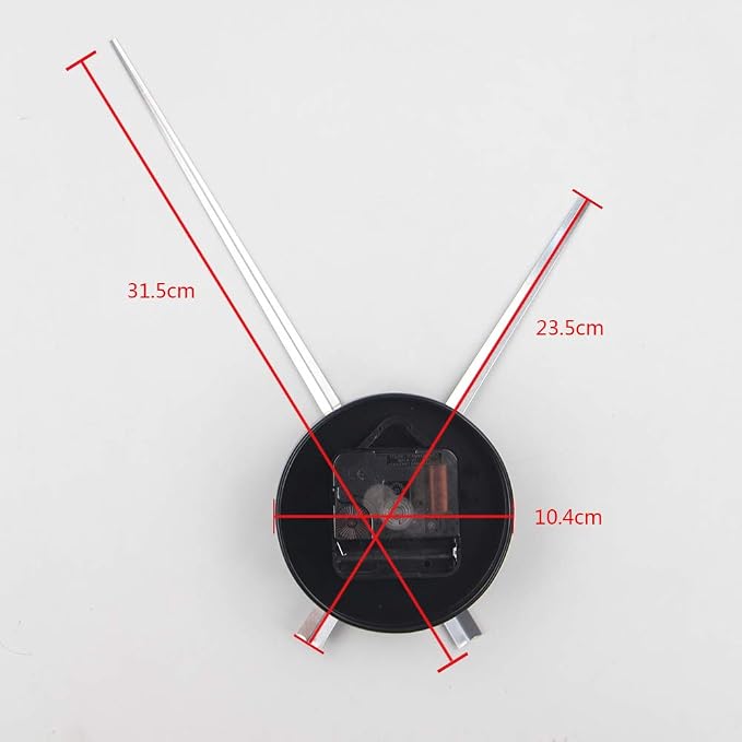 Timelike 3D Clock Hands, DIY Large Wall Clock Needles, Home Art Decor Quartz - Image 2