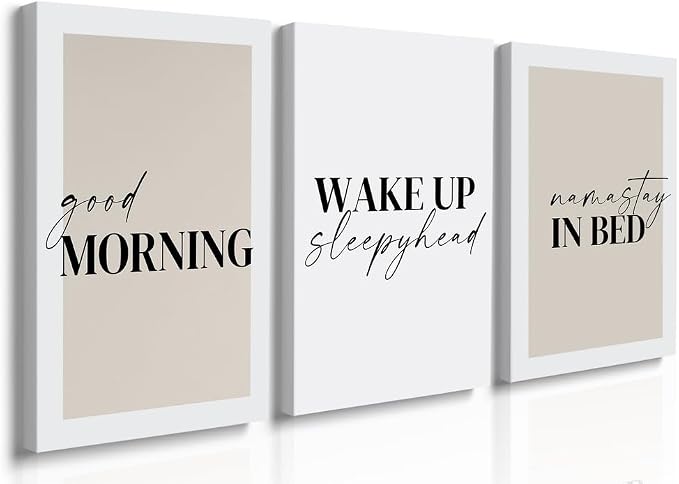 GUBIYU Prints Set of 3, Above-Bed Decor by GUBIYU