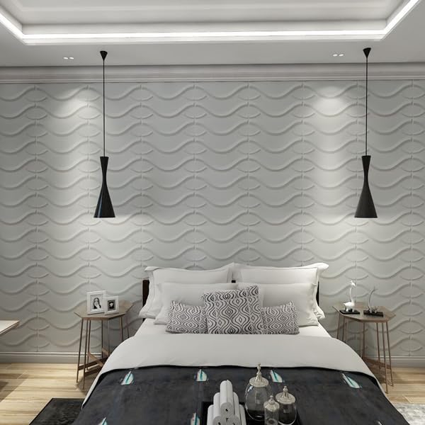 Art3d 19.7" x 19.7" Wall Panel Wave - Image 2