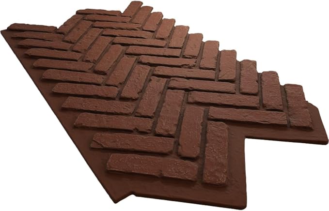 EverStone Herringbone Faux Brick Panel, 46 1/2"W x 25 1/4"H x 1"D - Image 6