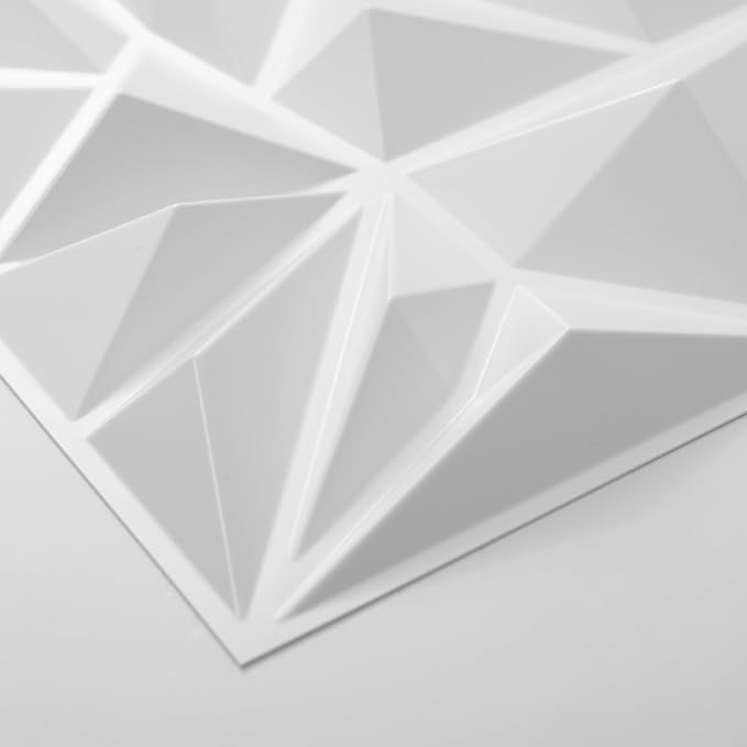 Art3d 50-Pack 3D Wall Panels for Interior Wall Decor, Modern Diamond Textured - Image 7
