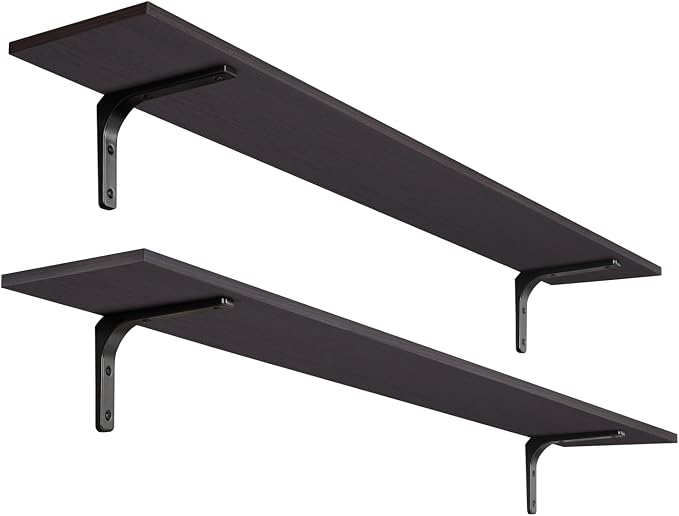 DINZI LVJ Long Wall Shelves, 55.1Inch Floating Shelves Wall Mounted, Extra by DINZILVJ