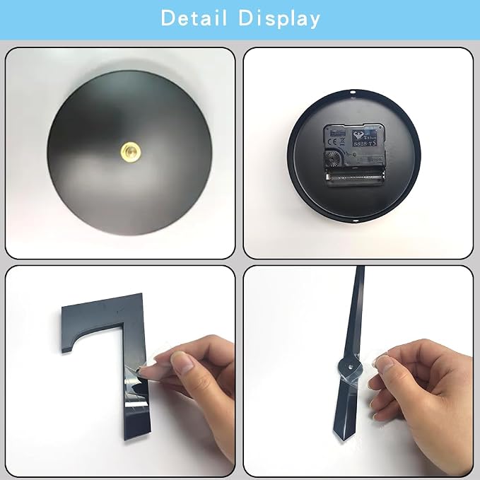 Large Modern Art Deco Wall Clock Silent Acrylic Unique Decorative Wall Clocks - Image 8