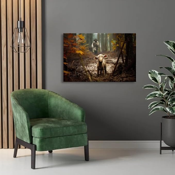 Ploceiny large artwork for wall Baptism wall art gifts for prayer room Jesus - Image 6