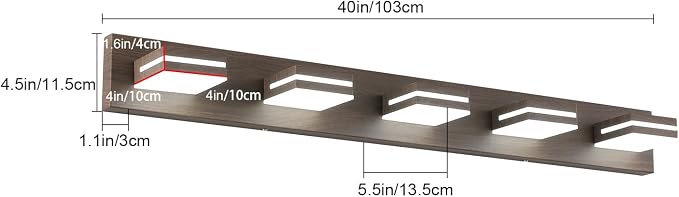 SineRise LED Modern Bathroom Vanity Light Fixtures - Image 4