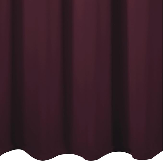LEMOMO Burgundy Red Blackout Curtains 52 x 63 Inch Length/Set of 2 Curtain - Image 9
