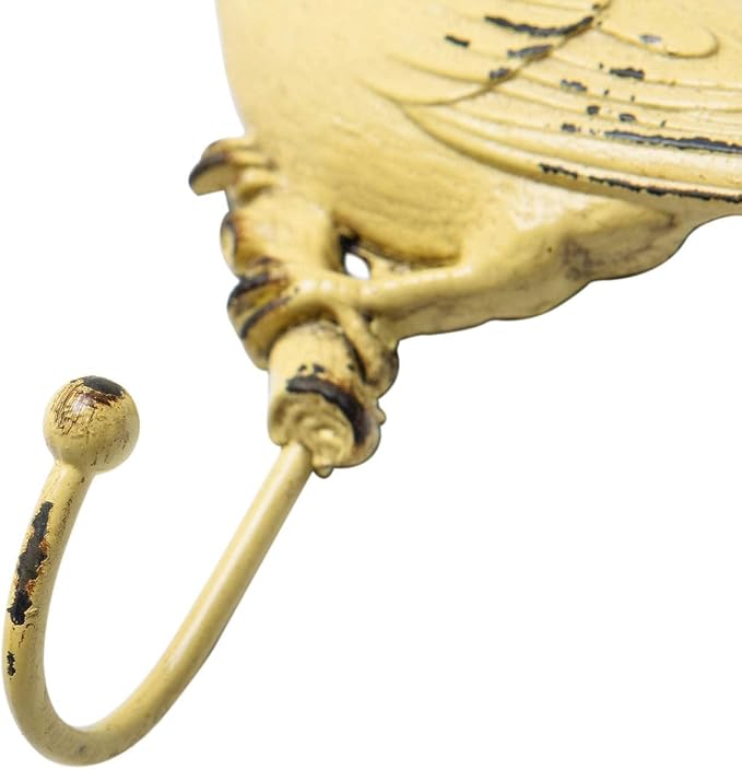 SOFFEE DESIGN Set of 4 Vintage Metal Birds Wall Coat Hooks, Heavy Duty Hangger - Image 7