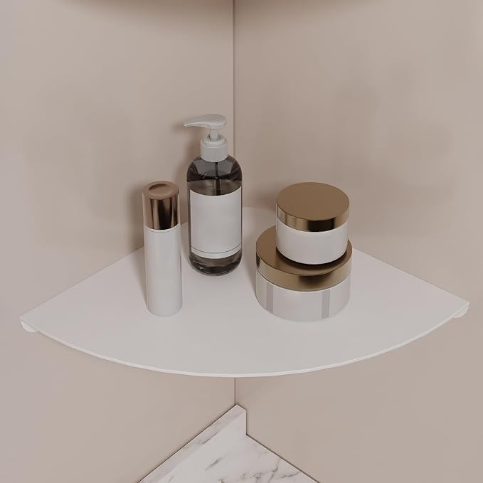 Small Wall Mounted Floating Corner Shelves 7 inch Metal Shelf Corner Shelf - Image 8