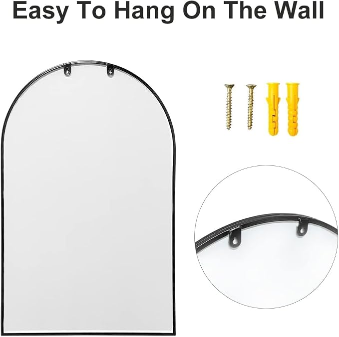 Arch Wall Mirror Mounted Decorative, Arched Window Pane Mirror - Image 8