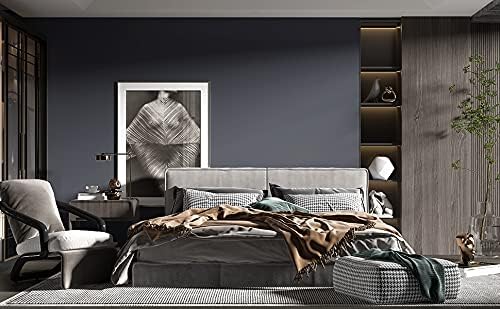 FUKU MON 24"x394" Dark Grey Wallpaper Matte Solid Gray Contact Paper - Image 3