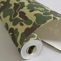 Self-Adhesive Vinyl Green Camouflage Contact Paper Peel and Stick Camouflage by AINITAOCOM