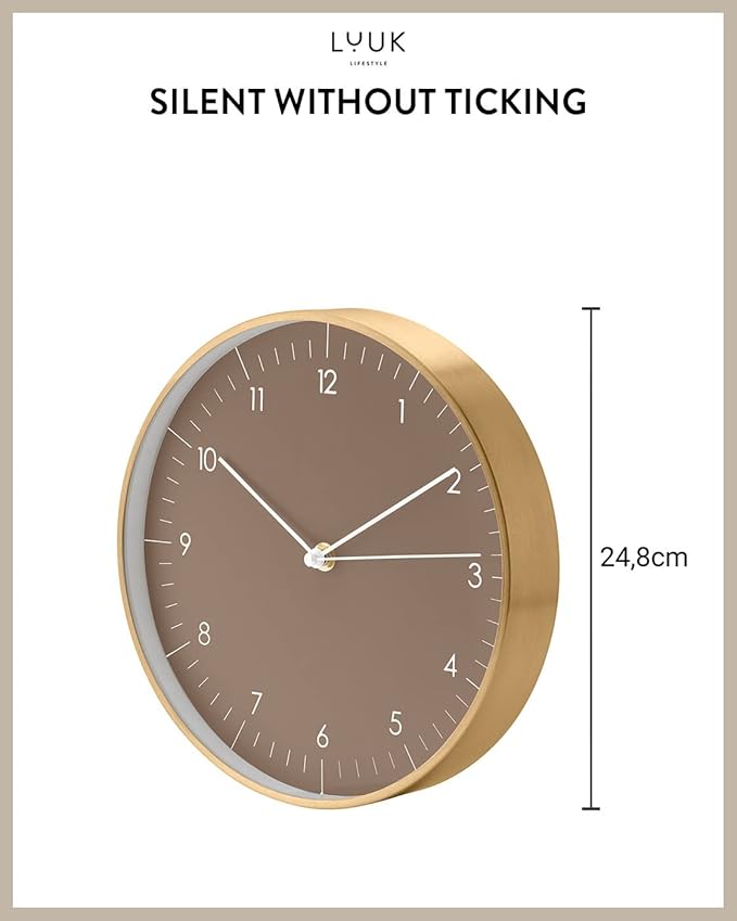 LUUK LIFESTYLE 10” Wall Clock - Image 2