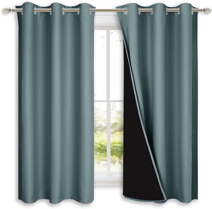 NICETOWN 100% Blackout Short Curtains by NICETOWN