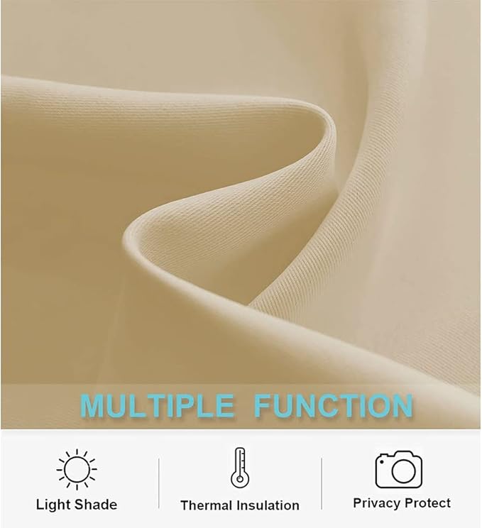 RYB HOME Room Darkening Thermal Blackout Curtains, Window Curtains Draperies - Image 7