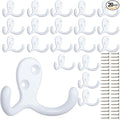 IBosins 20 Pack Heavy Duty Coat Hooks Wall Mounted by IBosins