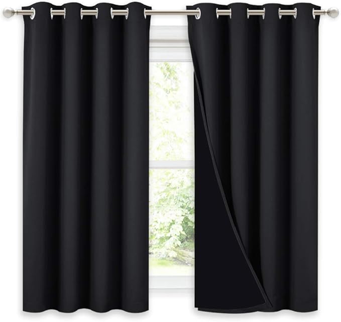 NICETOWN Truly Blackout Curtains 54 inches Length, 2 Thick Layers Completely by NICETOWN