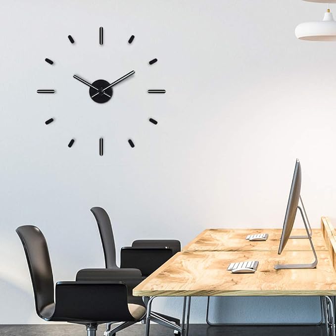 Presentime & Co Large Frameless DIY Wall Clock - Image 7