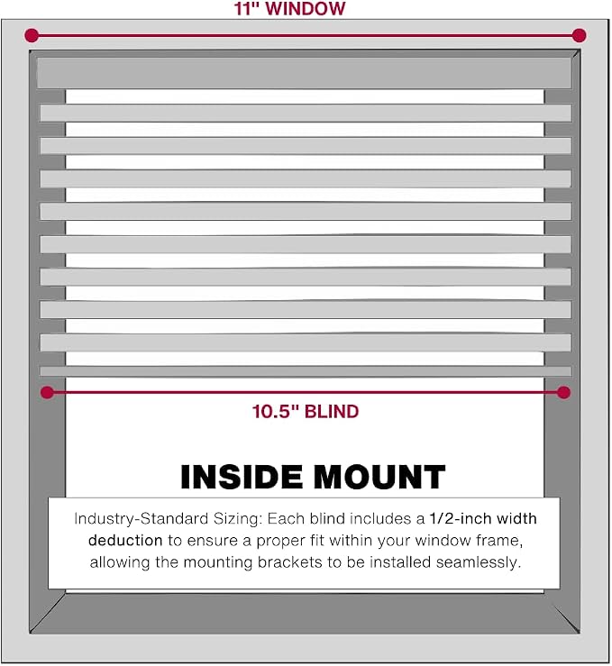 LOTUS & WINDOWARE Cordless Mini Blind, Window Blinds - Image 4