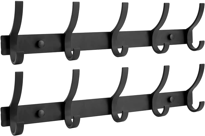 Optish Coat Rack Wall Mount, Coat Hook Wall Mount, Wall Hooks by Optish