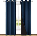 NICETOWN Blackout Room Warming Curtains 80 inches Long, Full Light Blocking by NICETOWN