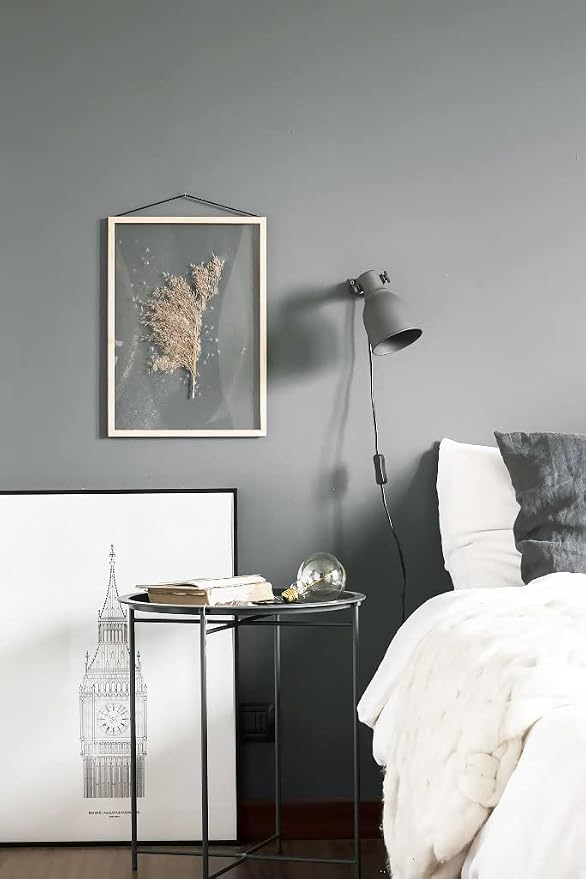 Safiyya Grey Peel and Stick Wallpaper Grey Contact Paper Wall Paper Removable - Image 5